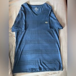 Blue striped Lacoste T-shirt